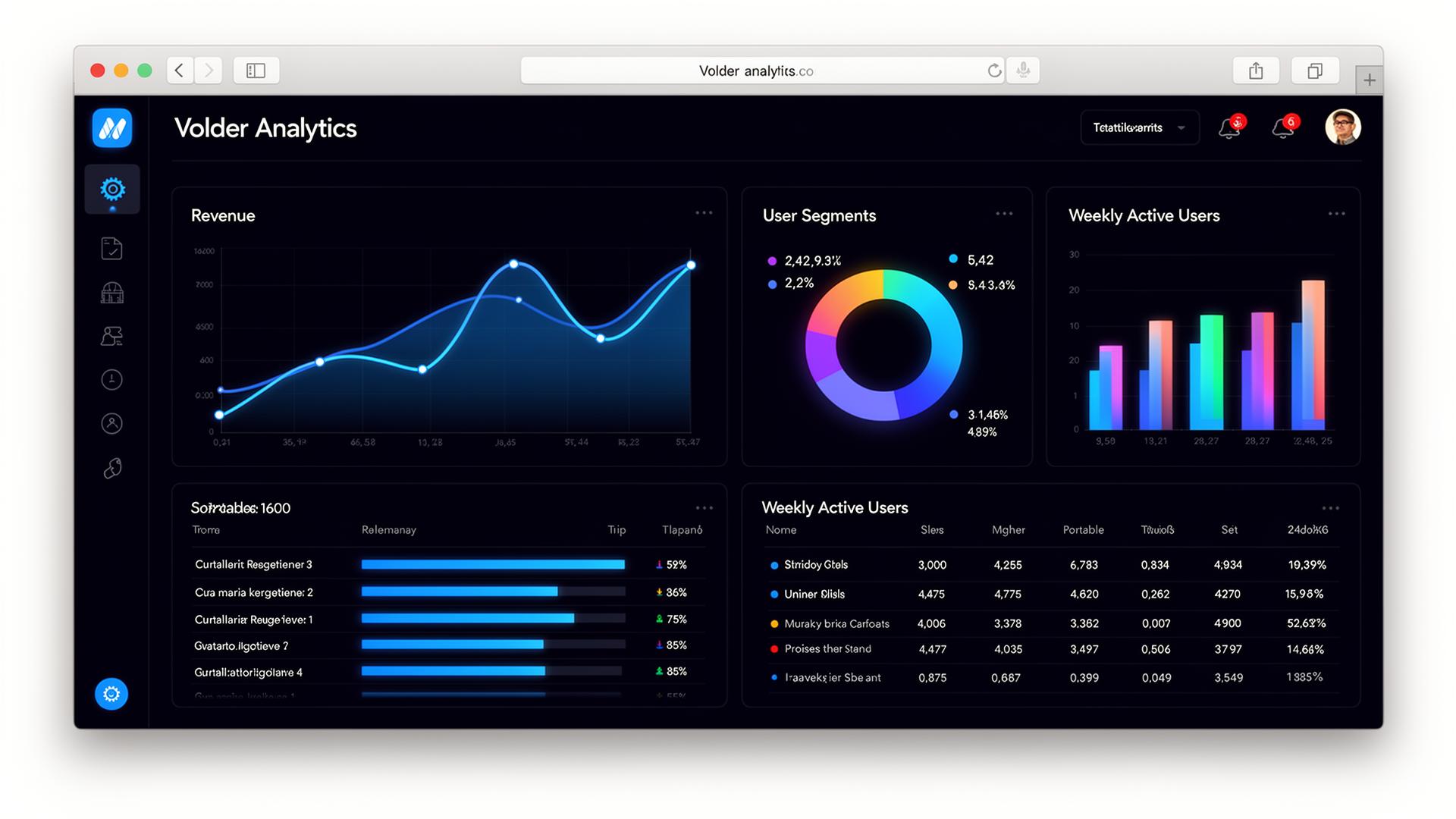 Modern website example