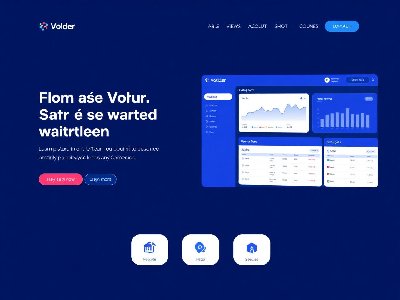Modern website example